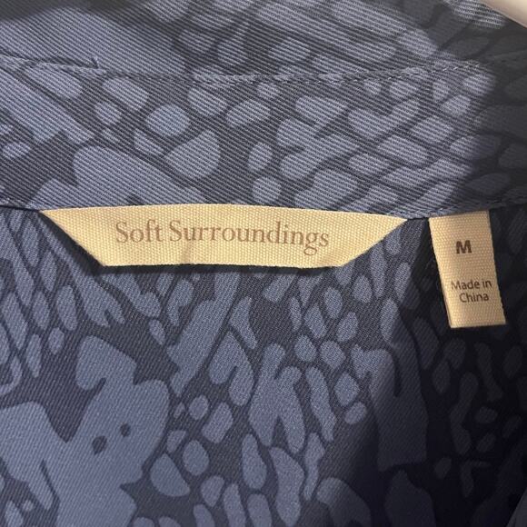 NWOT Soft Surroundings Irina Dress Style N. 2FY87 in Nightshadow Blue Women's M - Picture 4 of 9